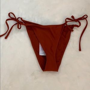 Rust Side Tie Bikini Bottoms